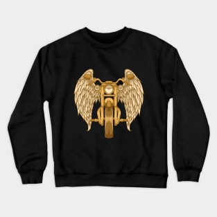 motorcycle with angel wings Crewneck Sweatshirt